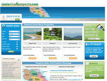 Tablet Screenshot of costarica4property.com